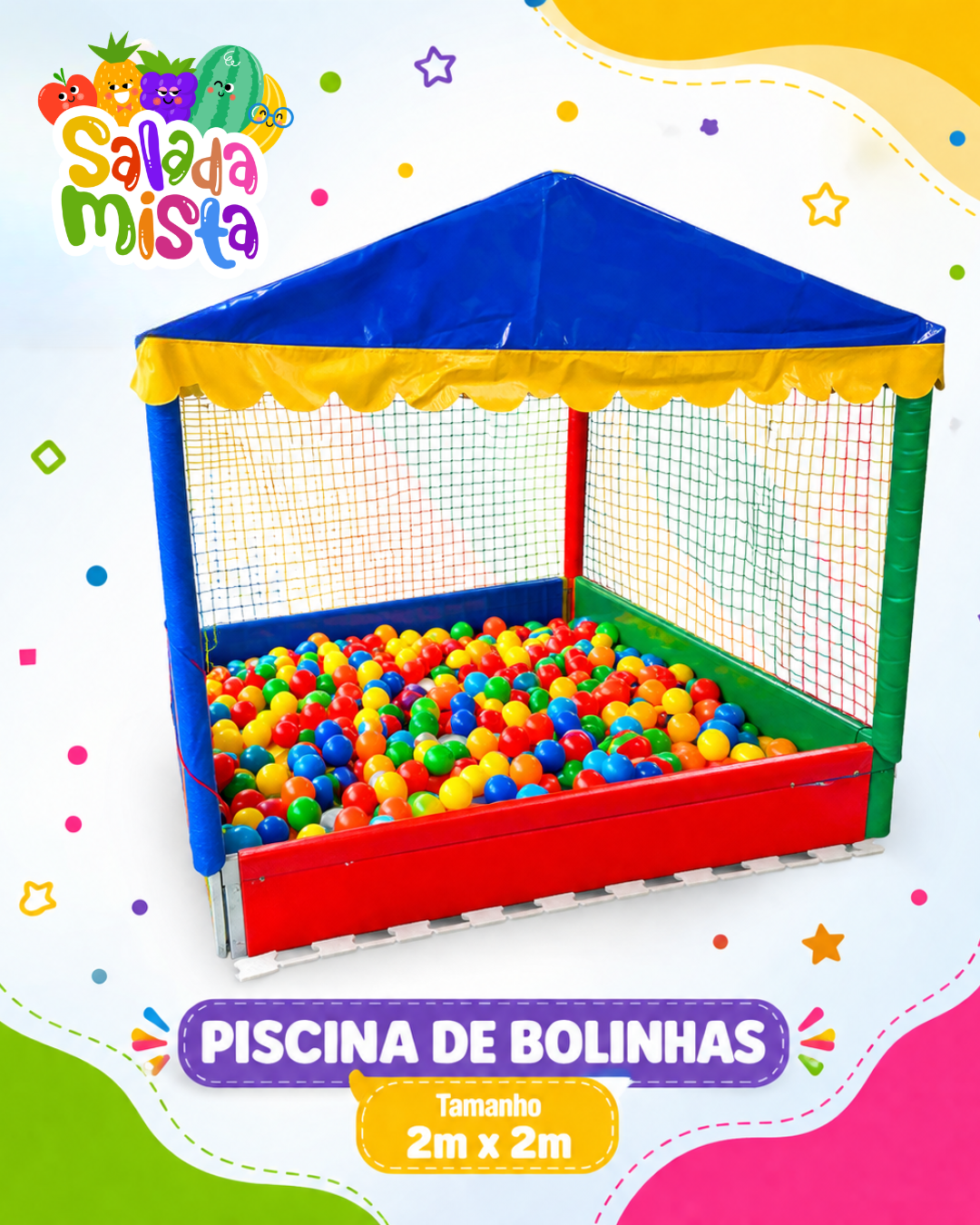 Locação de piscina de bolinhas para festa infantil e espaço kids em Joinville